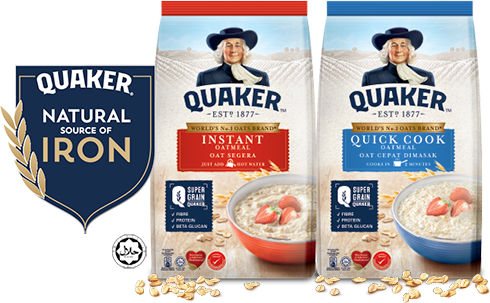 Iron is necessary for immunity, start everyday with Quaker OATS